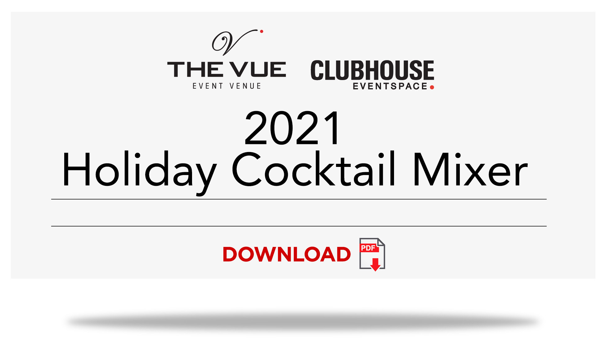 2021 Holiday Cocktail Mixer